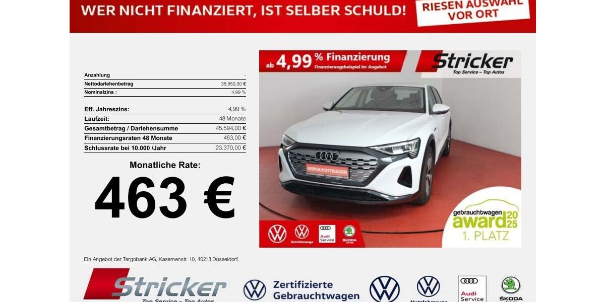 Audi Q8 e-tron 48.603 km 38.949 &euro; Detmold 32760