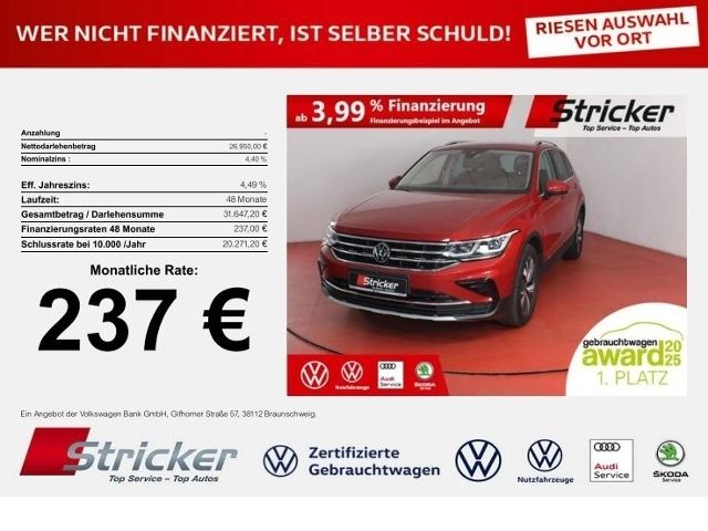 VW Tiguan 57.648 km 26.589 &euro; Detmold 32760