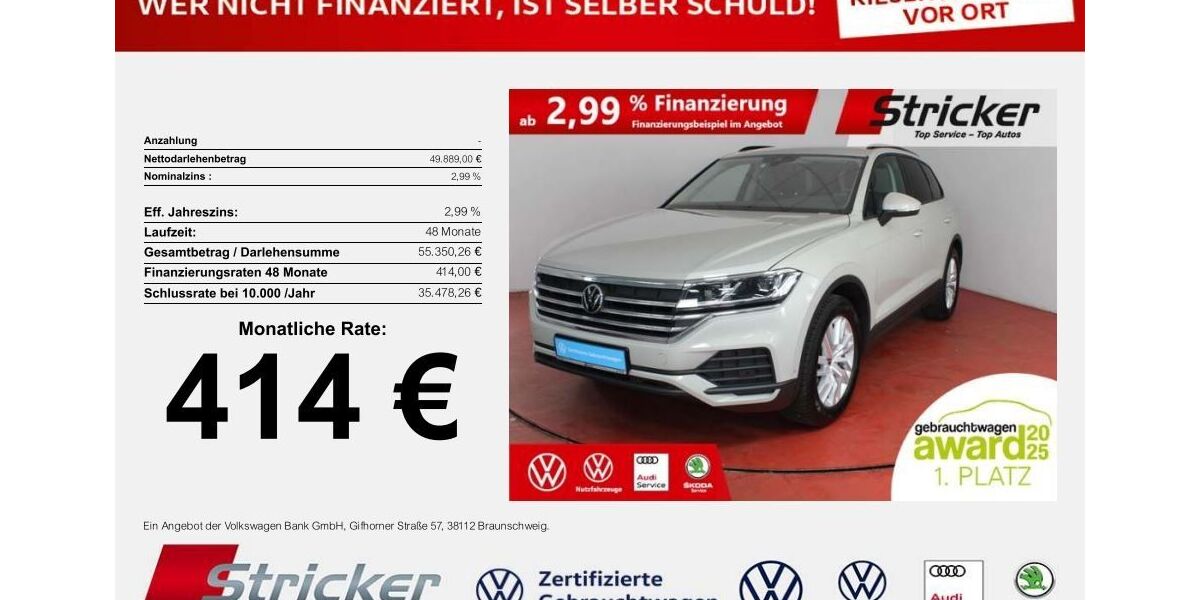 VW Touareg 24.408 km 49.889 &euro; Detmold 32760