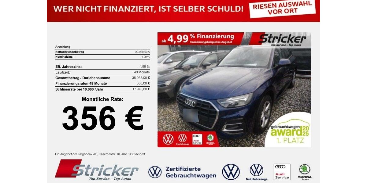 Audi Q5 72.935 km 29.949 &euro; Horn-Bad Meinberg 32805