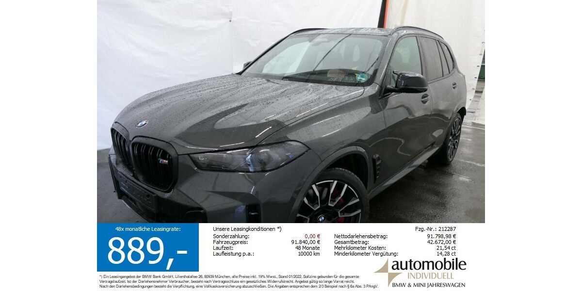 BMW X5 M60 17.990 km 91.649 &euro; Paderborn 33100