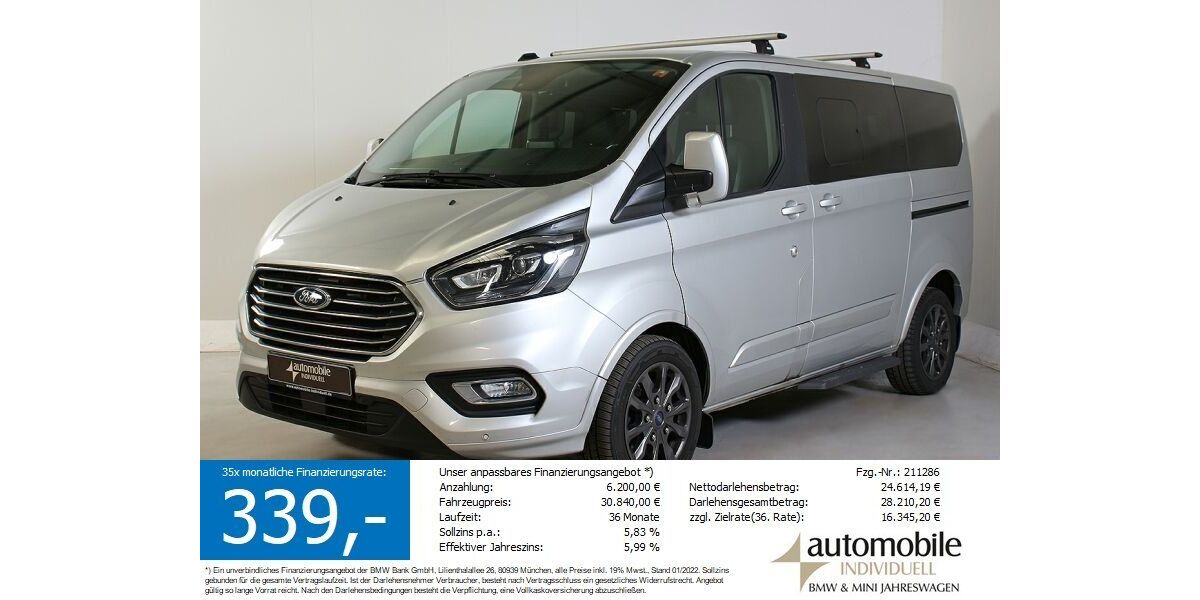 Ford Tourneo Custom 104.800 km 29.840 &euro; Paderborn 33100
