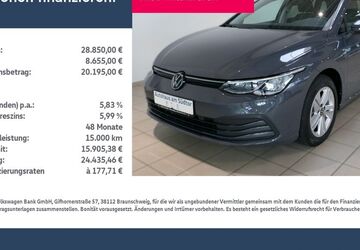 VW Golf 28.720 km 28.850 &euro; Rietberg 33397
