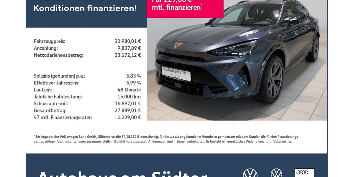 Cupra Formentor 21.600 km 32.980 &euro; Rietberg 33397