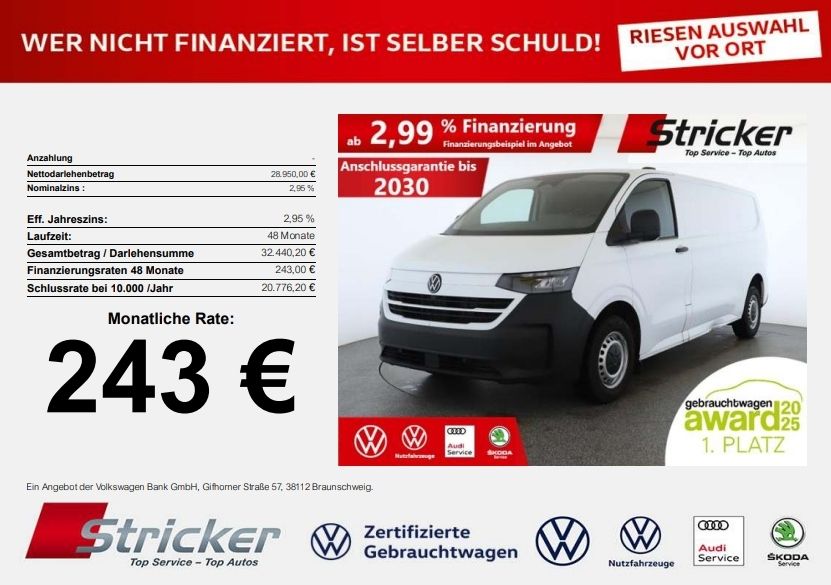 VW T7 Transporter 9.390 km 28.949 &euro; Horn-Bad Meinberg 32805