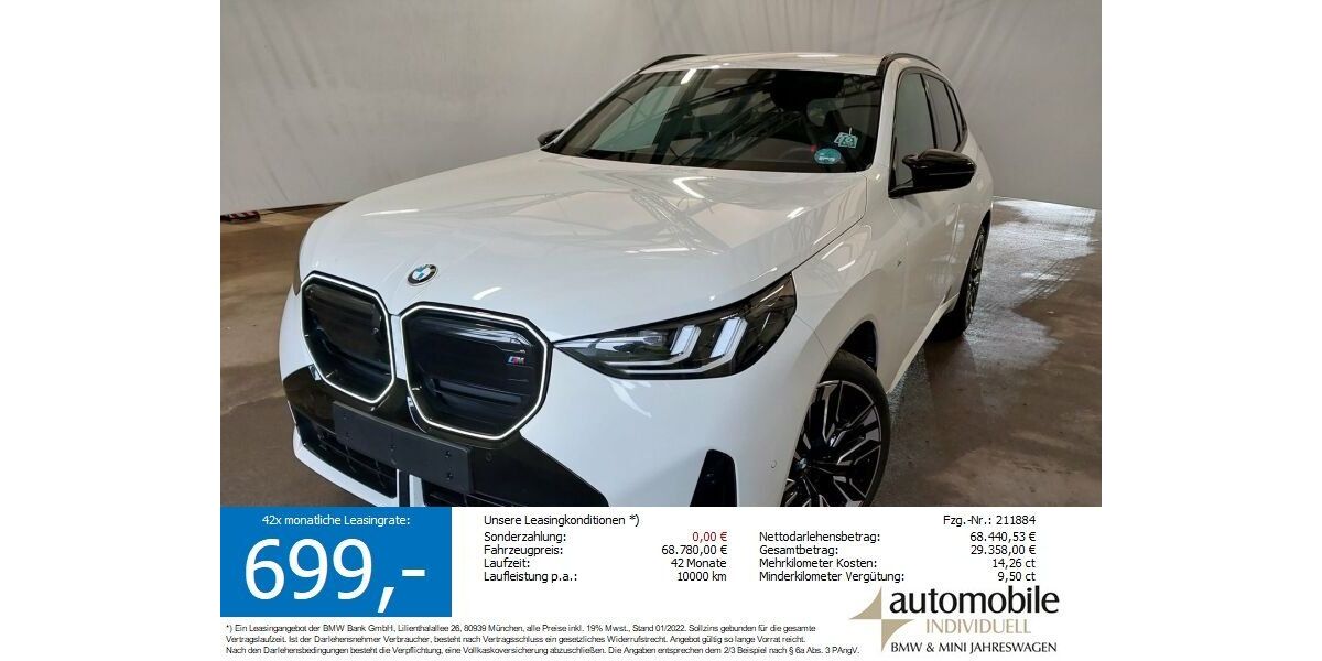 BMW X3 M50 18.990 km 68.620 &euro; Paderborn 33100