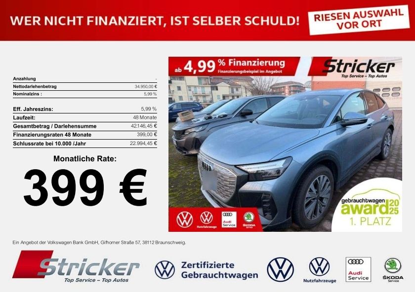 Audi Q4 e-tron 9.043 km 34.949 &euro; Horn-Bad Meinberg 32805
