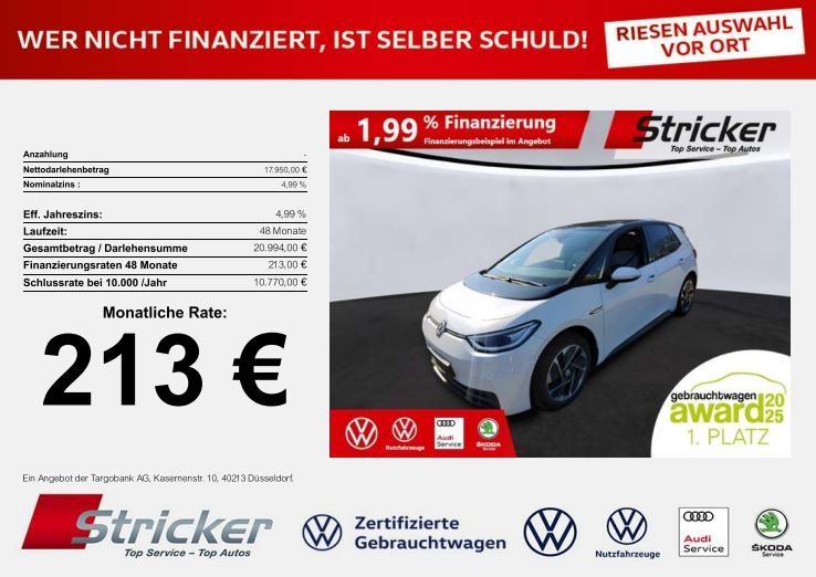 VW ID.3 55.131 km 17.949 &euro; Horn-Bad Meinberg 32805