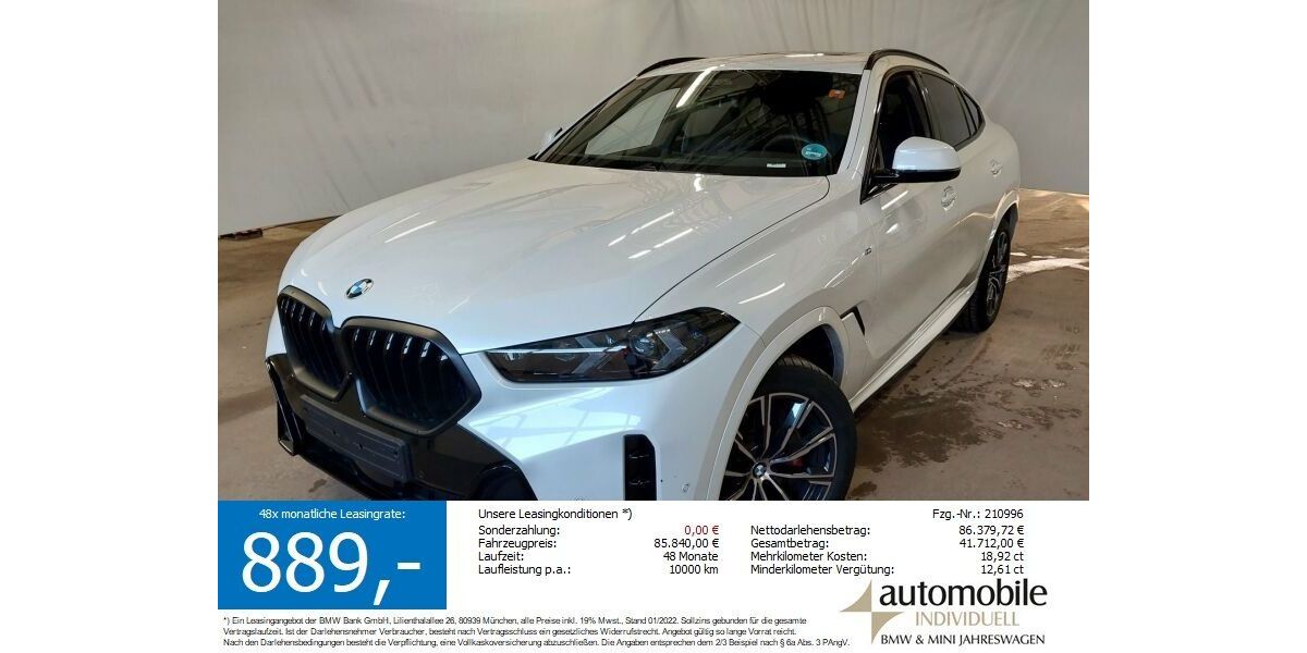 BMW X6 25.300 km 85.440 &euro; Paderborn 33100