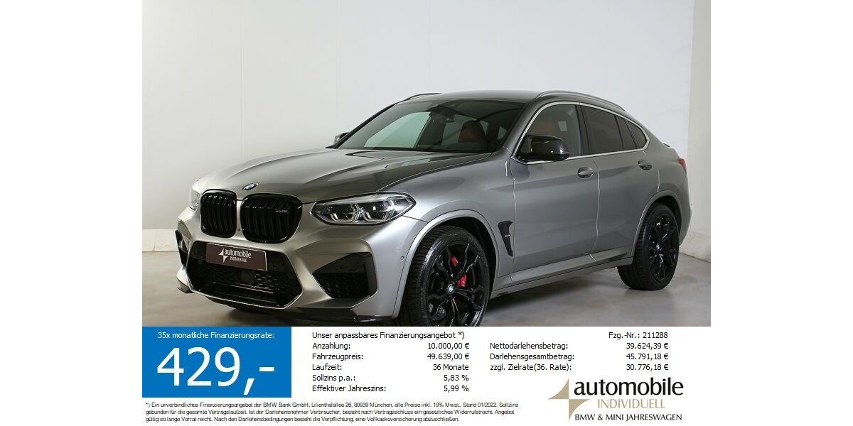 BMW X4 M 94.000 km 49.340 &euro; Paderborn 33100