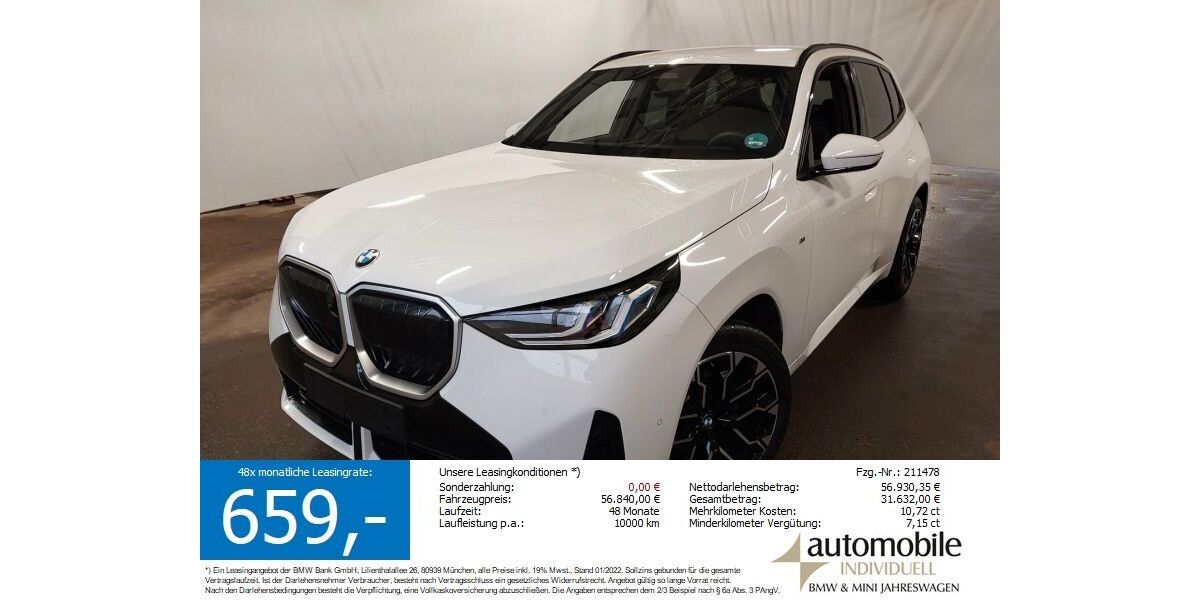 BMW X3 25.600 km 56.550 &euro; Paderborn 33100