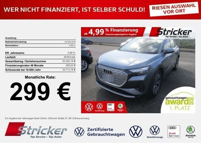 Audi Q4 e-tron 32.510 km 28.929 &euro; Detmold 32760