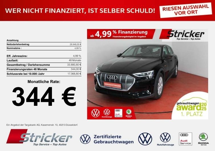 Audi e-tron 53.972 km 27.949 &euro; Horn-Bad Meinberg 32805