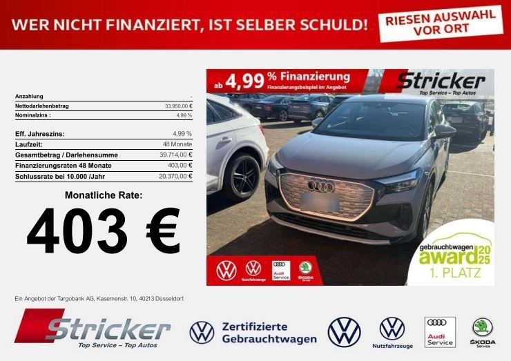 Audi Q4 e-tron 26.534 km 33.949 &euro; Horn-Bad Meinberg 32805
