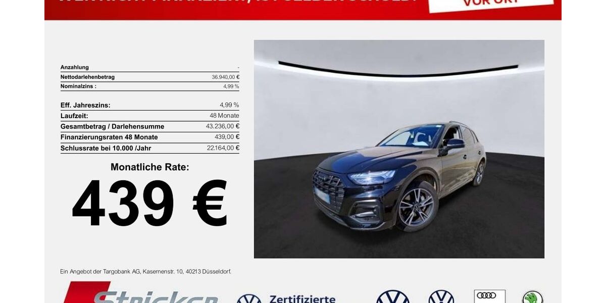 Audi Q5 49.583 km 36.889 &euro; Horn-Bad Meinberg 32805