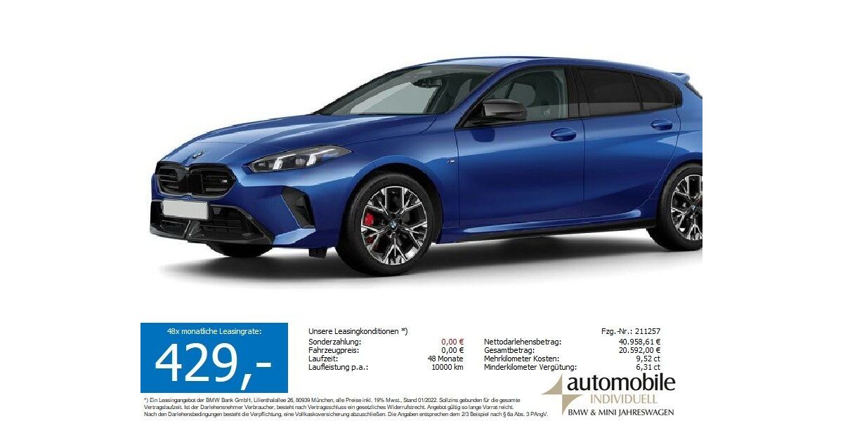 BMW M135 9.600 km 40.429 &euro; Paderborn 33100